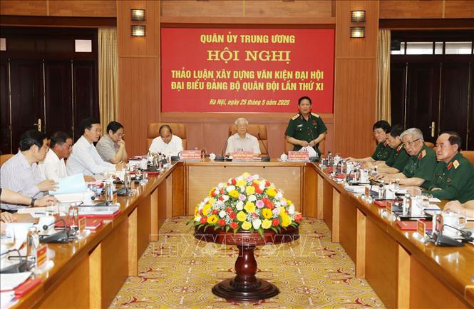 Ch&ugrave;m ảnh Tổng B&iacute; thư, Chủ tịch nước Nguyễn Ph&uacute; Trọng chủ tr&igrave; Hội nghị Qu&acirc;n ủy Trung ương - Ảnh 8.