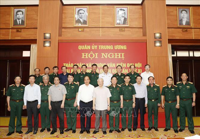 Ch&ugrave;m ảnh Tổng B&iacute; thư, Chủ tịch nước Nguyễn Ph&uacute; Trọng chủ tr&igrave; Hội nghị Qu&acirc;n ủy Trung ương - Ảnh 9.