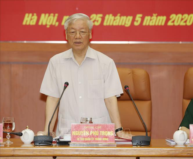 Ch&ugrave;m ảnh Tổng B&iacute; thư, Chủ tịch nước Nguyễn Ph&uacute; Trọng chủ tr&igrave; Hội nghị Qu&acirc;n ủy Trung ương - Ảnh 5.