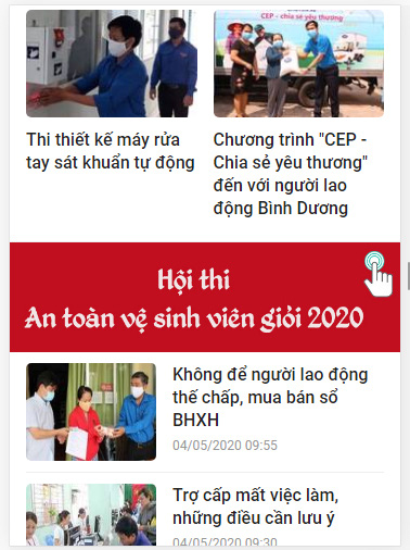 Hướng dẫn tham gia Hội thi An to&agrave;n vệ sinh vi&ecirc;n giỏi 2020 tr&ecirc;n B&aacute;o Người Lao Động - Ảnh 1.