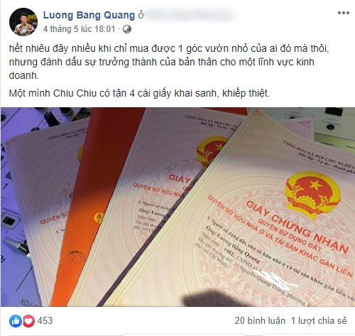 Lương Bằng Quang đáp trả lời mỉa mai của cư dân mạng - Ảnh 1.