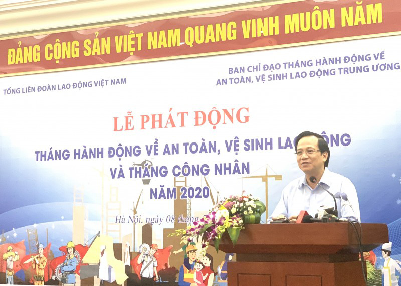 Ph&aacute;t động Th&aacute;ng C&ocirc;ng nh&acirc;n v&agrave; Th&aacute;ng h&agrave;nh động về an to&agrave;n, vệ sinh lao động năm 2020 - Ảnh 3.