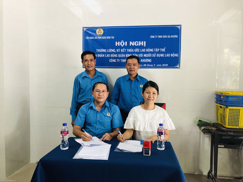 Công ty TNHH Châu Gia Khương: Người lao động hưởng lợi từ thỏa ước