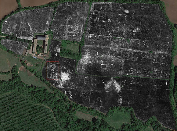 Quét radar, lộ diện hàng loạt bóng ma 1.800 tuổi bên dưới thành phố cổ - Ảnh 1.