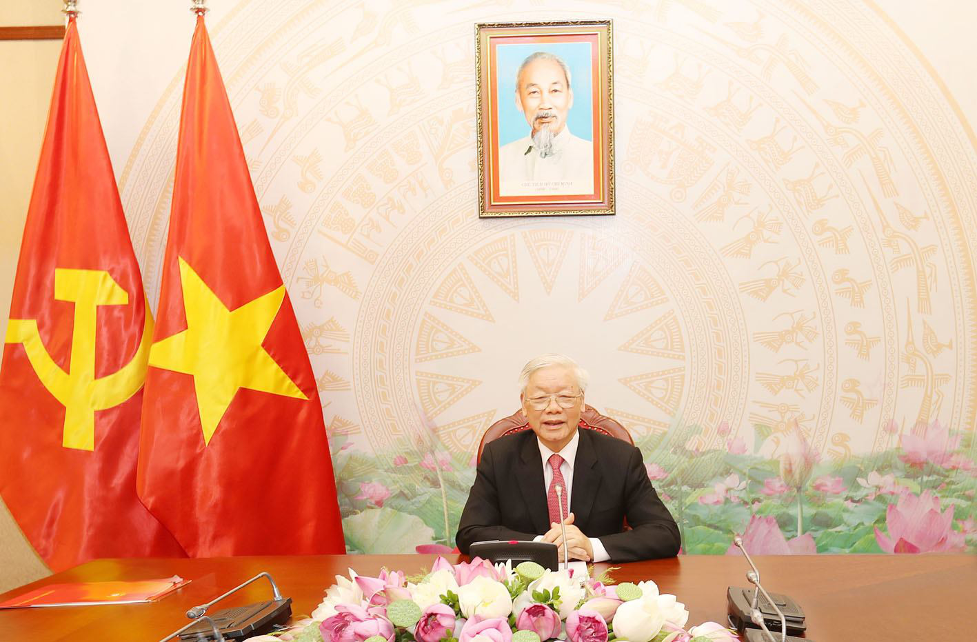 Tổng B&iacute; thư, Chủ tịch nước Nguyễn Ph&uacute; Trọng điện đ&agrave;m với Tổng thống Nga Putin - Ảnh 5.