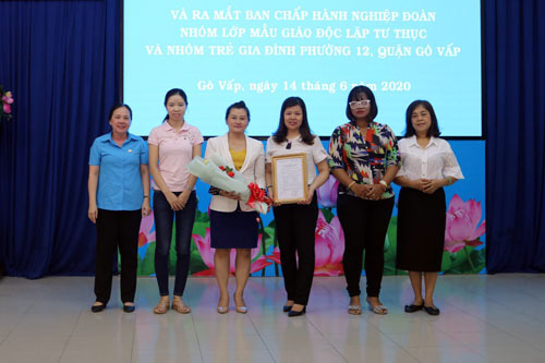 Giáo viên mầm non tư thục tự nguyện tham gia Công đoàn