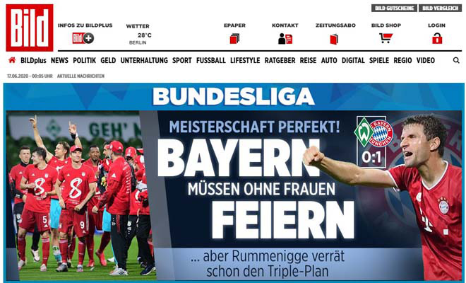 B&aacute;o ch&iacute; thế giới th&aacute;n phục kỳ t&iacute;ch 8 ng&ocirc;i v&ocirc; địch của Bayern Munich - Ảnh 1.