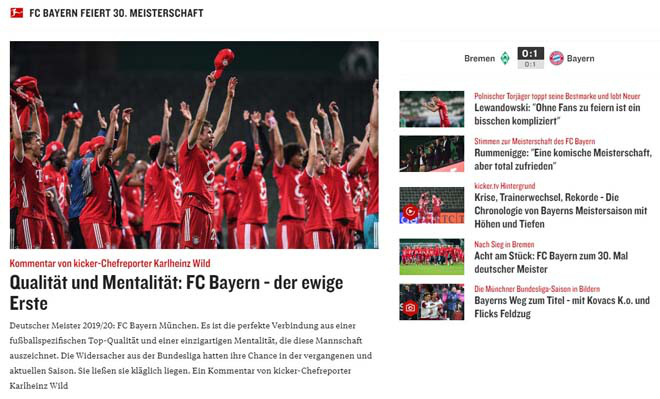 B&aacute;o ch&iacute; thế giới th&aacute;n phục kỳ t&iacute;ch 8 ng&ocirc;i v&ocirc; địch của Bayern Munich - Ảnh 2.