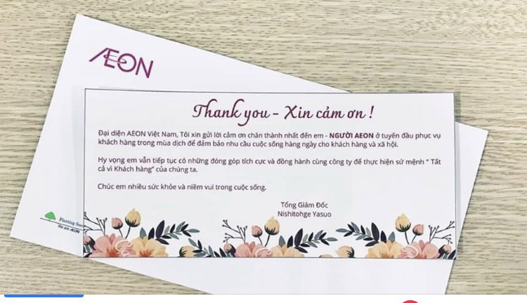 AEON Việt Nam sát cánh cùng người lao động vượt qua khó khăn mùa dịch