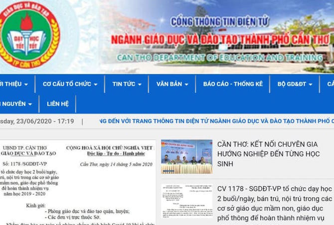 Phát hiện Facebook mạo danh Sở GD-ĐT Cần Thơ