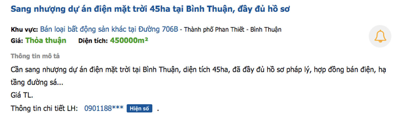 Nhộn nhịp sang nhượng dự &aacute;n điện t&aacute;i tạo - Ảnh 1.