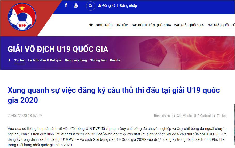 VFF ch&iacute;nh thức l&ecirc;n tiếng về chức v&ocirc; địch U19 quốc gia - Ảnh 2.