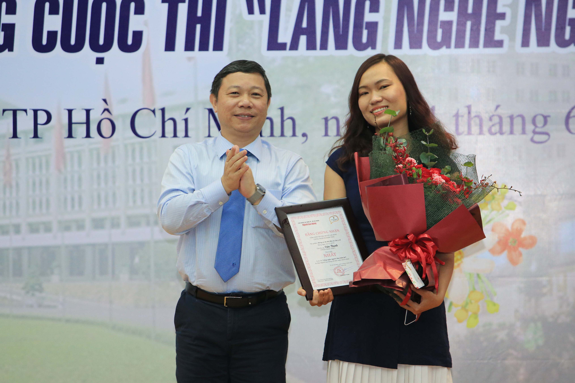 Toàn cảnh lễ trao giải cuộc thi "Lắng nghe người dân hiến kế" của Báo Người Lao Động