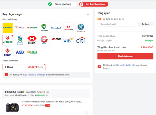 Bạn biết gì về trả góp thẻ tín dụng và lãi suất 0%?