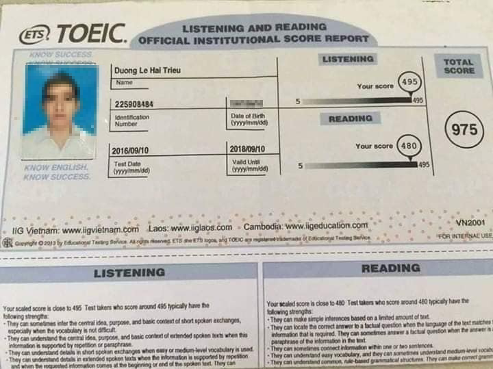 Lợi dụng sự nổi tiếng trên mạng để lừa học viên học TOEIC, IELTS