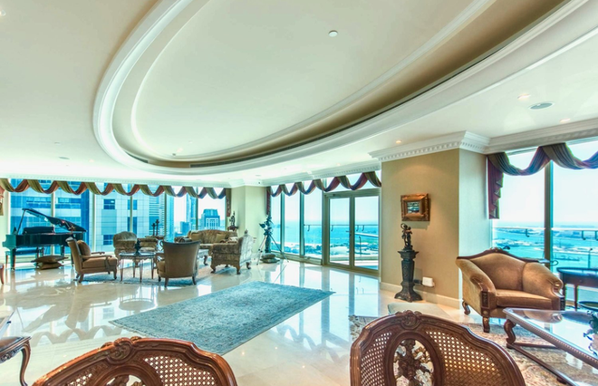 Căn penthouse c&oacute; n&uacute;t bấm điều trực thăng của Roger Federer ở Dubai - Ảnh 1.