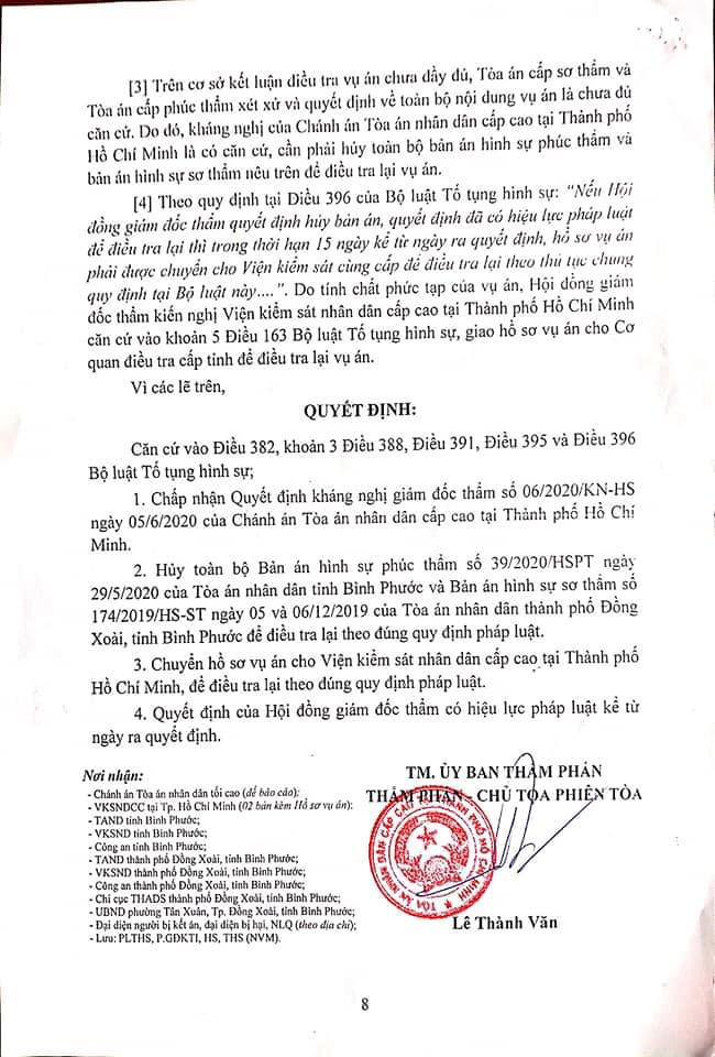 Vụ bị cáo nhảy lầu tự tử tại TAND tỉnh Bình Phước: Hủy án sơ thẩm, phúc thẩm để điều tra lại - Ảnh 2.
