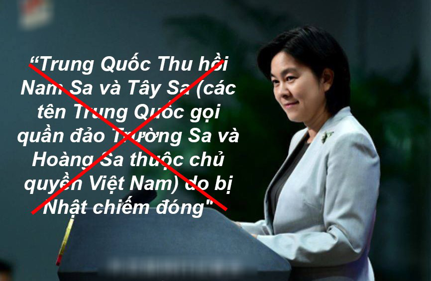Bà Hoa Xuân Oánh nói bậy về chủ quyền biển Đông