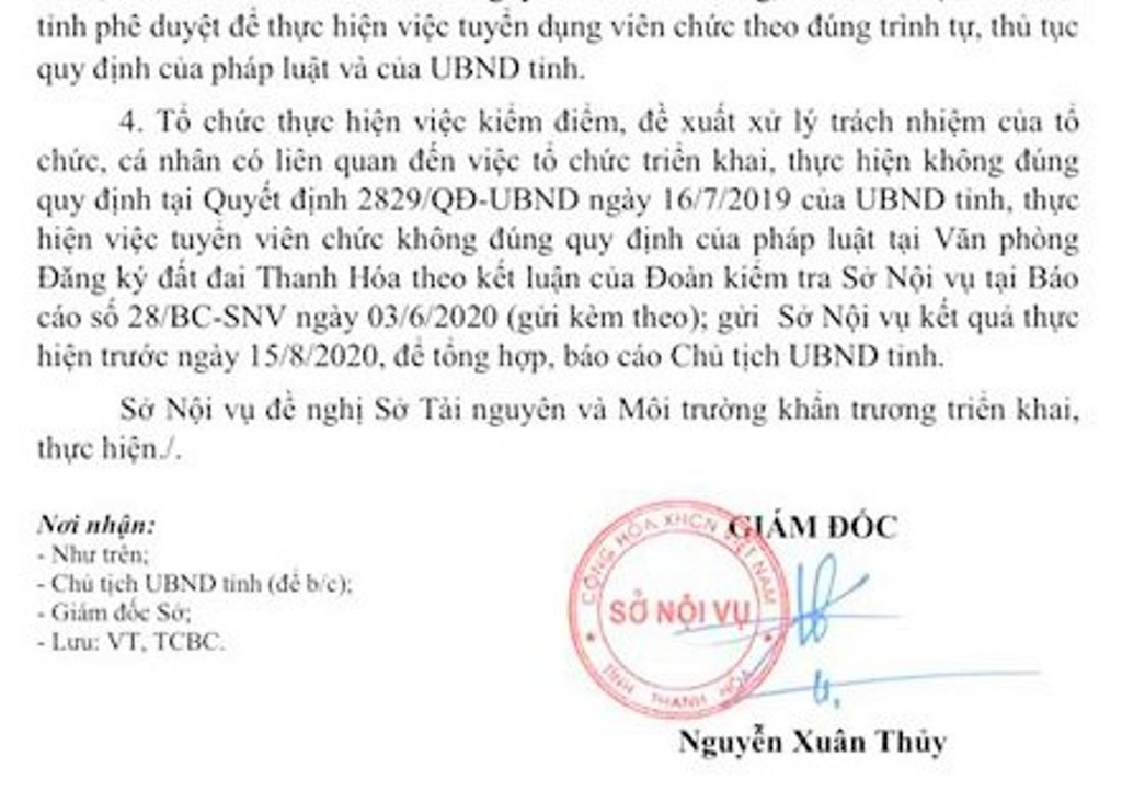 Thanh Hóa: Gần 300 người thi đậu viên chức, nhưng nửa năm chưa được công nhận kết quả - Ảnh 2.