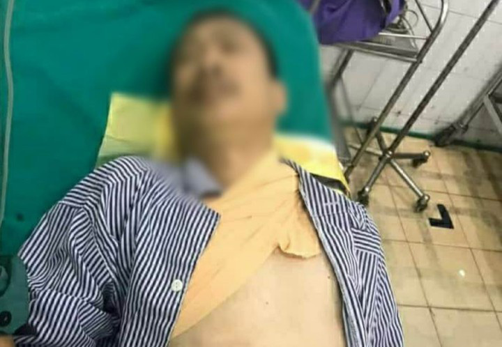 Lời qua tiếng lại, nghịch tử chém vào cổ bố đẻ