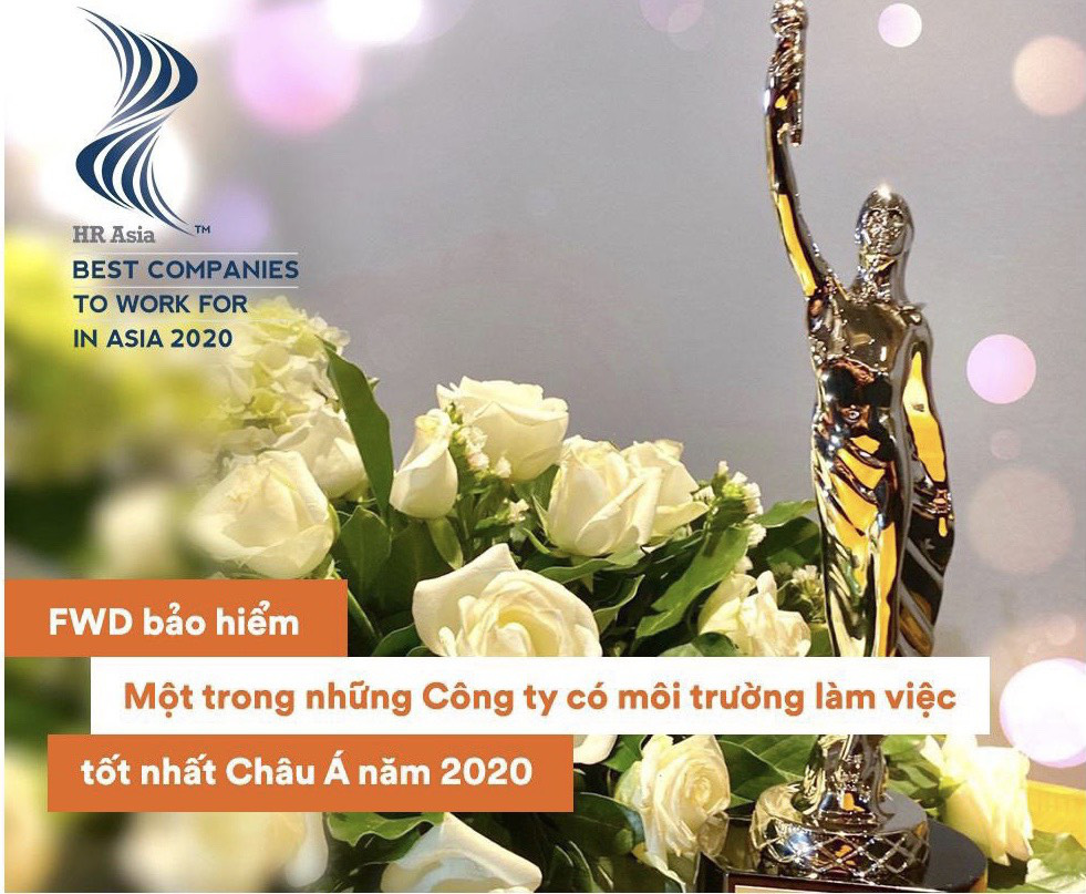FWD Việt Nam được vinh danh là nơi làm việc tốt nhất châu Á