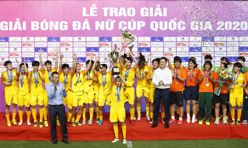 Sở hữu dàn "sao" tài năng, CLB TP HCM lần đầu đăng quang giải nữ Cúp quốc gia