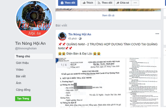 Quảng Nam: Bộ chưa c&ocirc;ng bố, mạng x&atilde; hội đ&atilde; lan truyền lịch tr&igrave;nh 2 ca dương t&iacute;nh - Ảnh 1.