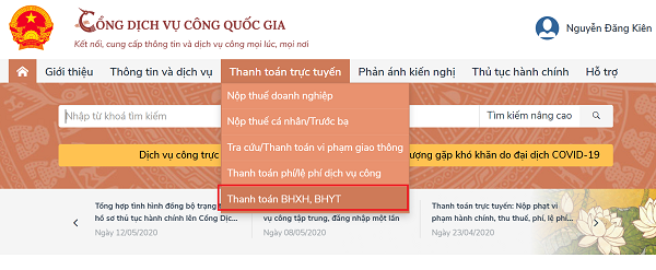 C&aacute;ch gia hạn thẻ BHYT, đ&oacute;ng tiếp BHXH tự nguyện tr&ecirc;n Cổng dịch vụ c&ocirc;ng Quốc gia - Ảnh 2.