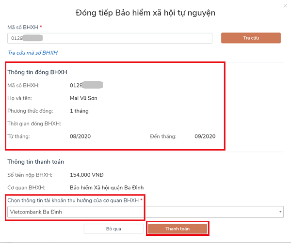 C&aacute;ch gia hạn thẻ BHYT, đ&oacute;ng tiếp BHXH tự nguyện tr&ecirc;n Cổng dịch vụ c&ocirc;ng Quốc gia - Ảnh 11.