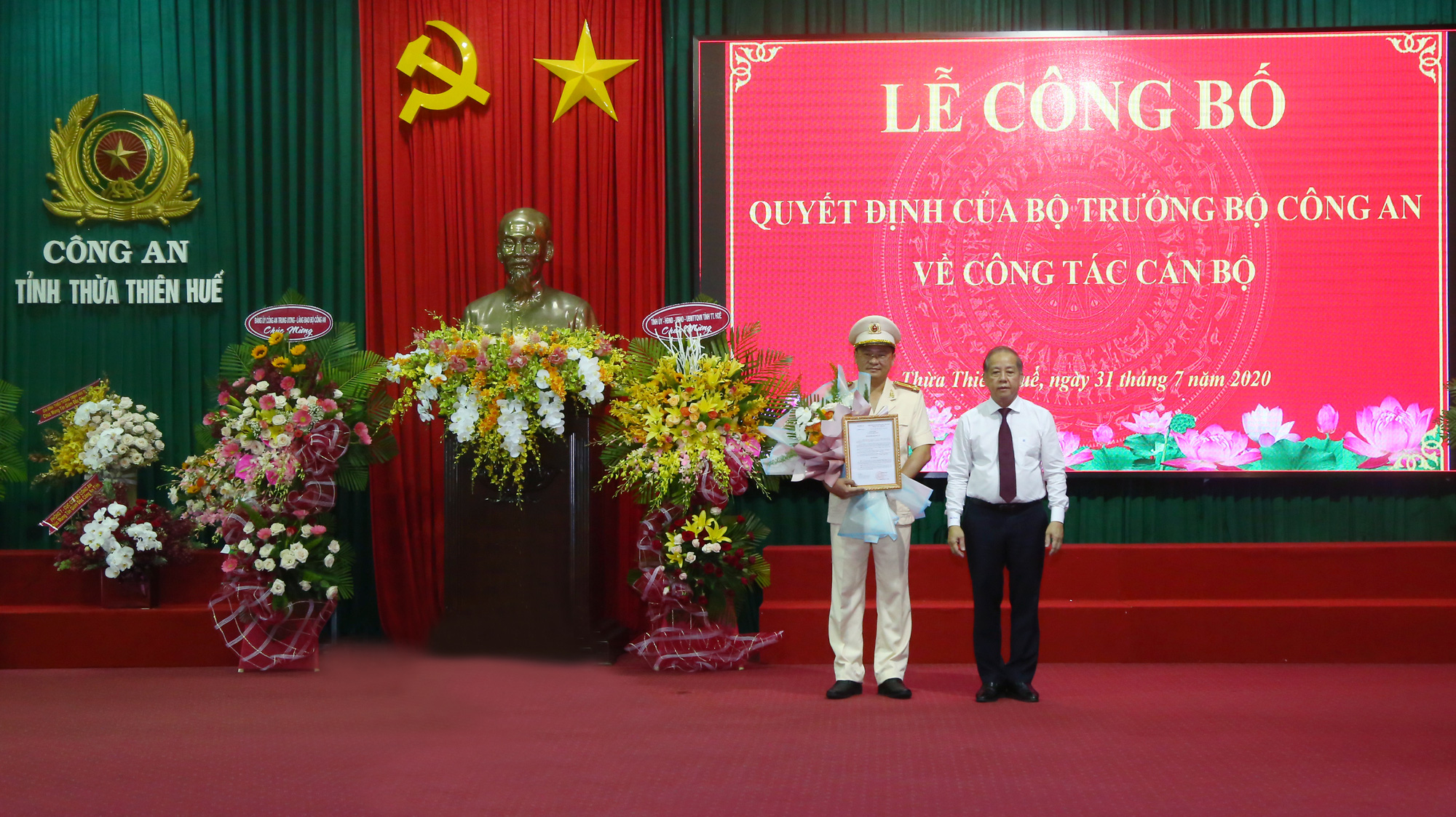 Thượng tá Nguyễn Thanh Tuấn giữ chức Giám đốc Công an tỉnh Thừa Thiên – Huế