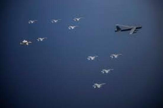 B-52 bay thẳng từ Mỹ đến biển Đ&ocirc;ng tham gia tập trận - Ảnh 2.