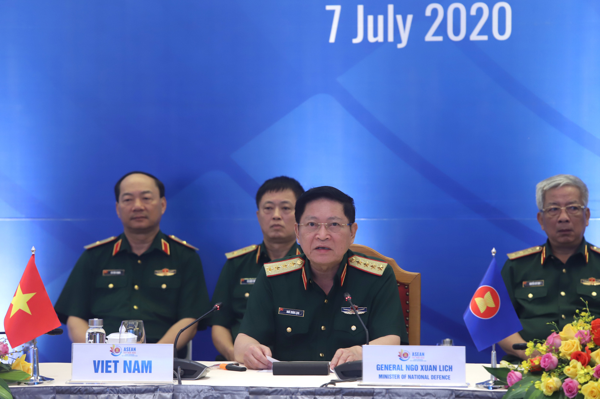 Đại tướng Ngô Xuân Lịch phát biểu tại Hội nghị Quan chức quốc phòng cấp cao ASEAN