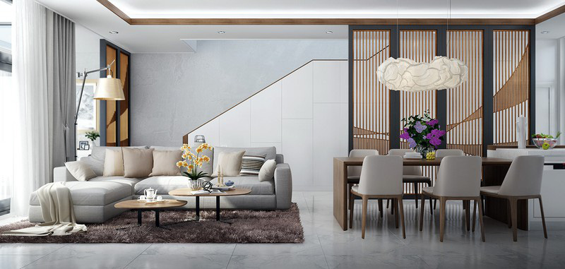 Nh&agrave; phố 3 tầng c&oacute; phối cảnh đẹp như trong phim - Ảnh 1.