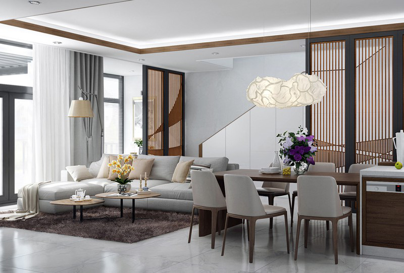 Nh&agrave; phố 3 tầng c&oacute; phối cảnh đẹp như trong phim - Ảnh 2.