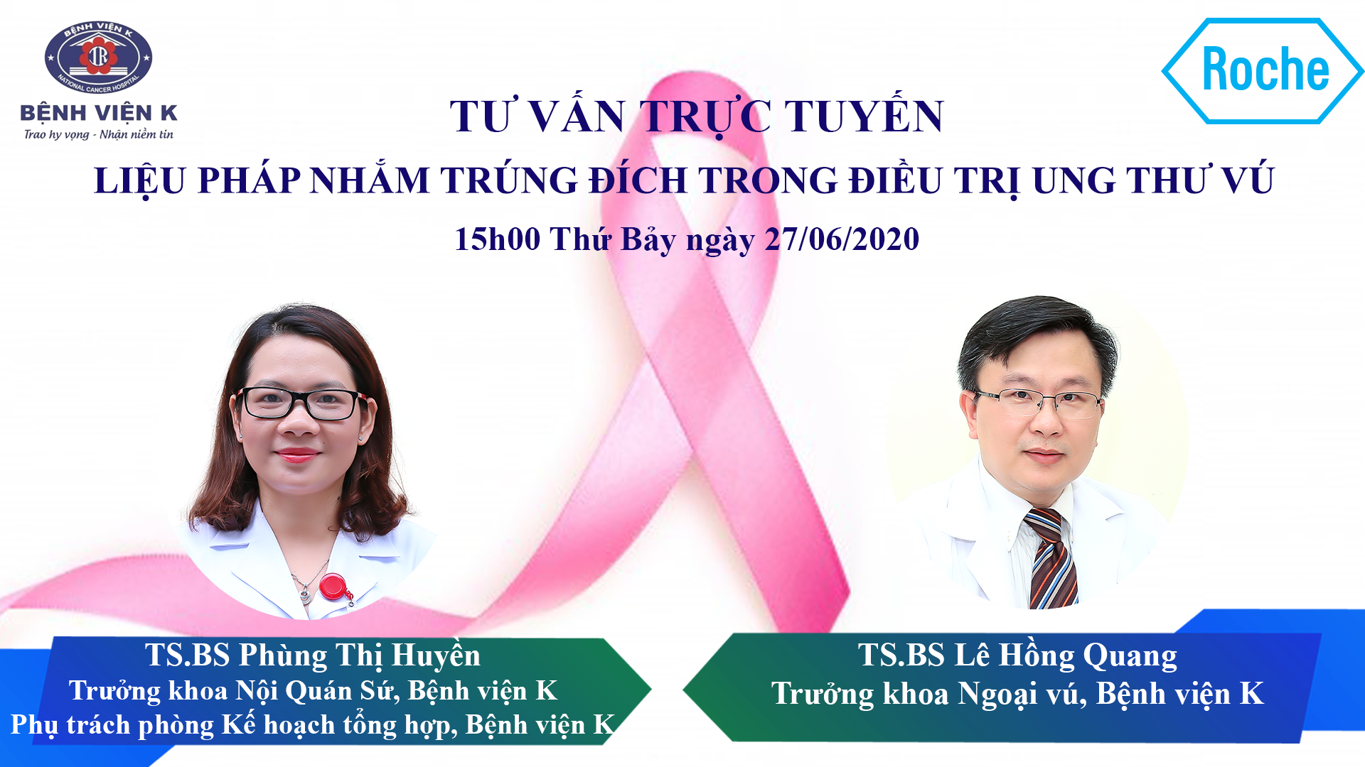 Bệnh viện K tư vấn trực tuyến điều trị ung thư với sự đồng hành của Roche Việt Nam