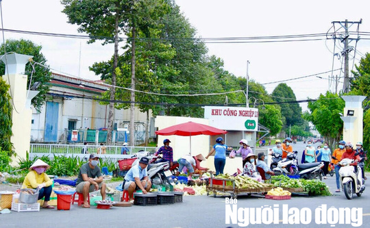 Đìu hiu chợ tạm công nhân mùa Covid - Ảnh 6.