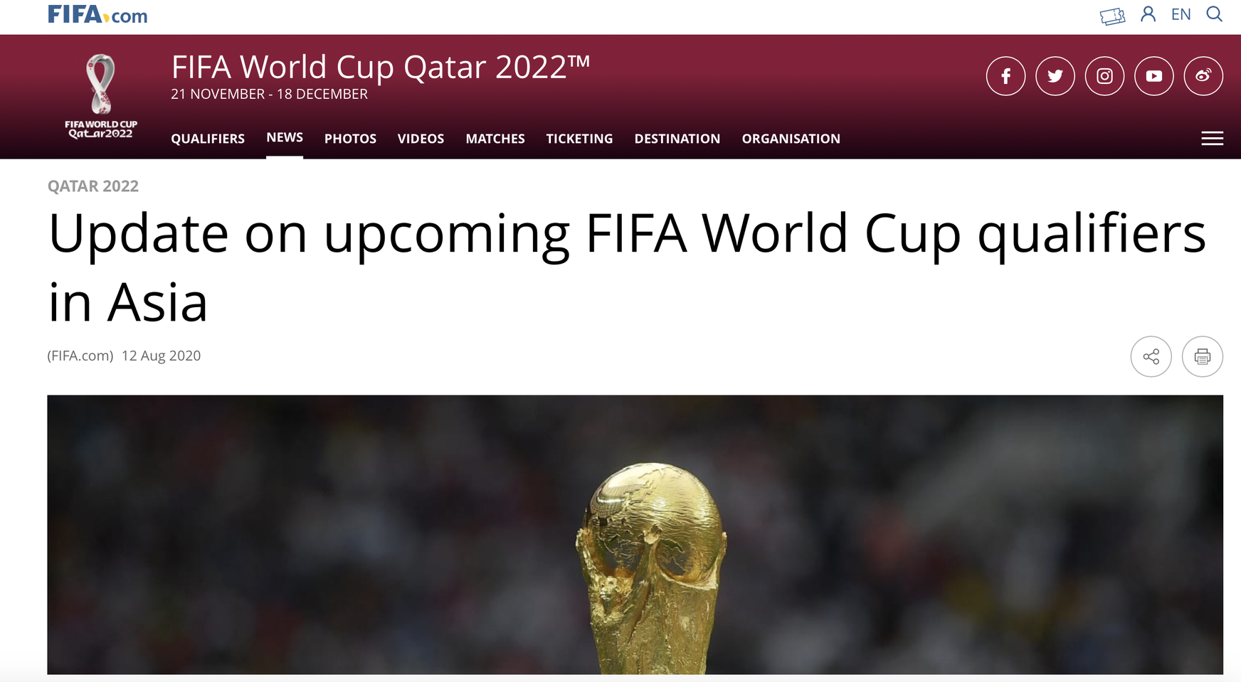 Nóng: Thầy Park vừa lên danh sách hội quân, FIFA hoãn vòng loại World Cup sang năm 2021