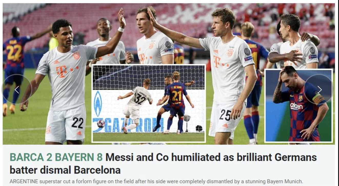 B&aacute;o ch&iacute; T&acirc;y Ban Nha v&agrave; ch&acirc;u &Acirc;u ch&ecirc; cười nỗi &ocirc; nhục Barcelona - Ảnh 11.