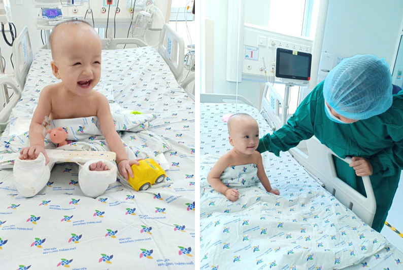 Hai bé Trúc Nhi - Diệu Nhi sắp tập đi