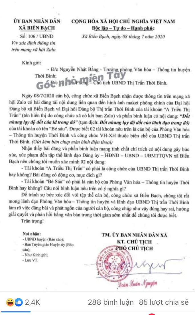 Diễn biến bất ngờ vụ "Đốt nhang lạy độ dốt…" ở Cà Mau