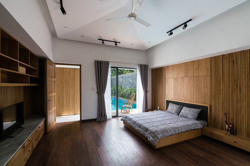 Biệt thự 1 tầng c&oacute; hồ bơi xanh m&aacute;t - Ảnh 8.
