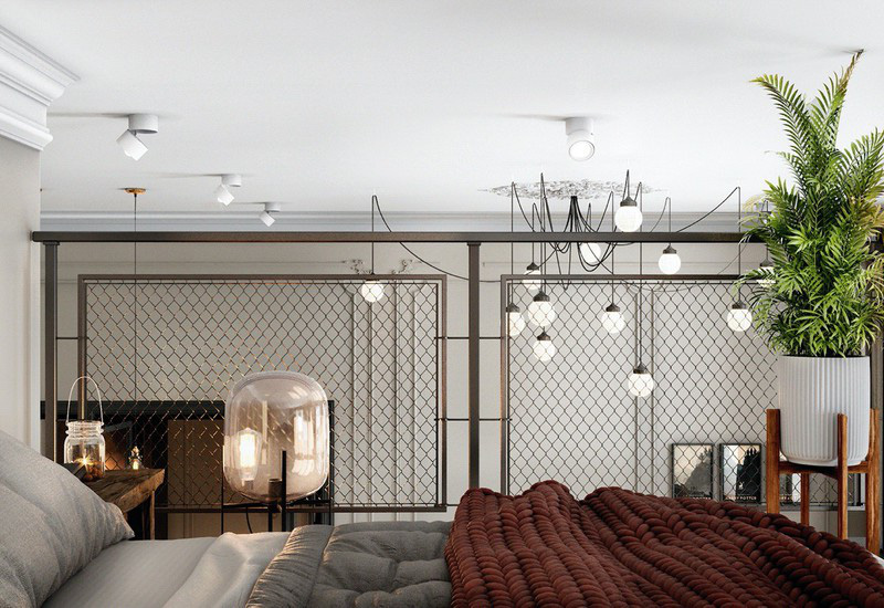Nhờ c&oacute; g&aacute;c lửng, căn hộ 70m2 trở n&ecirc;n rộng v&agrave; tho&aacute;ng thấy r&otilde; - Ảnh 5.