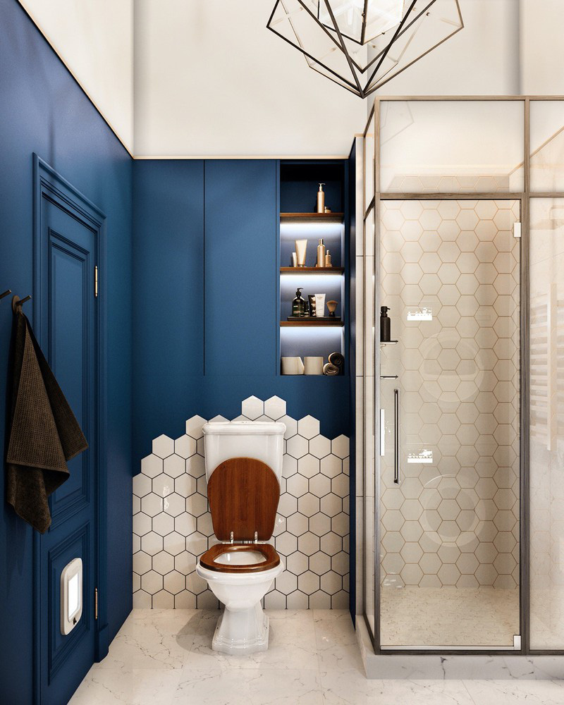 Nhờ c&oacute; g&aacute;c lửng, căn hộ 70m2 trở n&ecirc;n rộng v&agrave; tho&aacute;ng thấy r&otilde; - Ảnh 10.