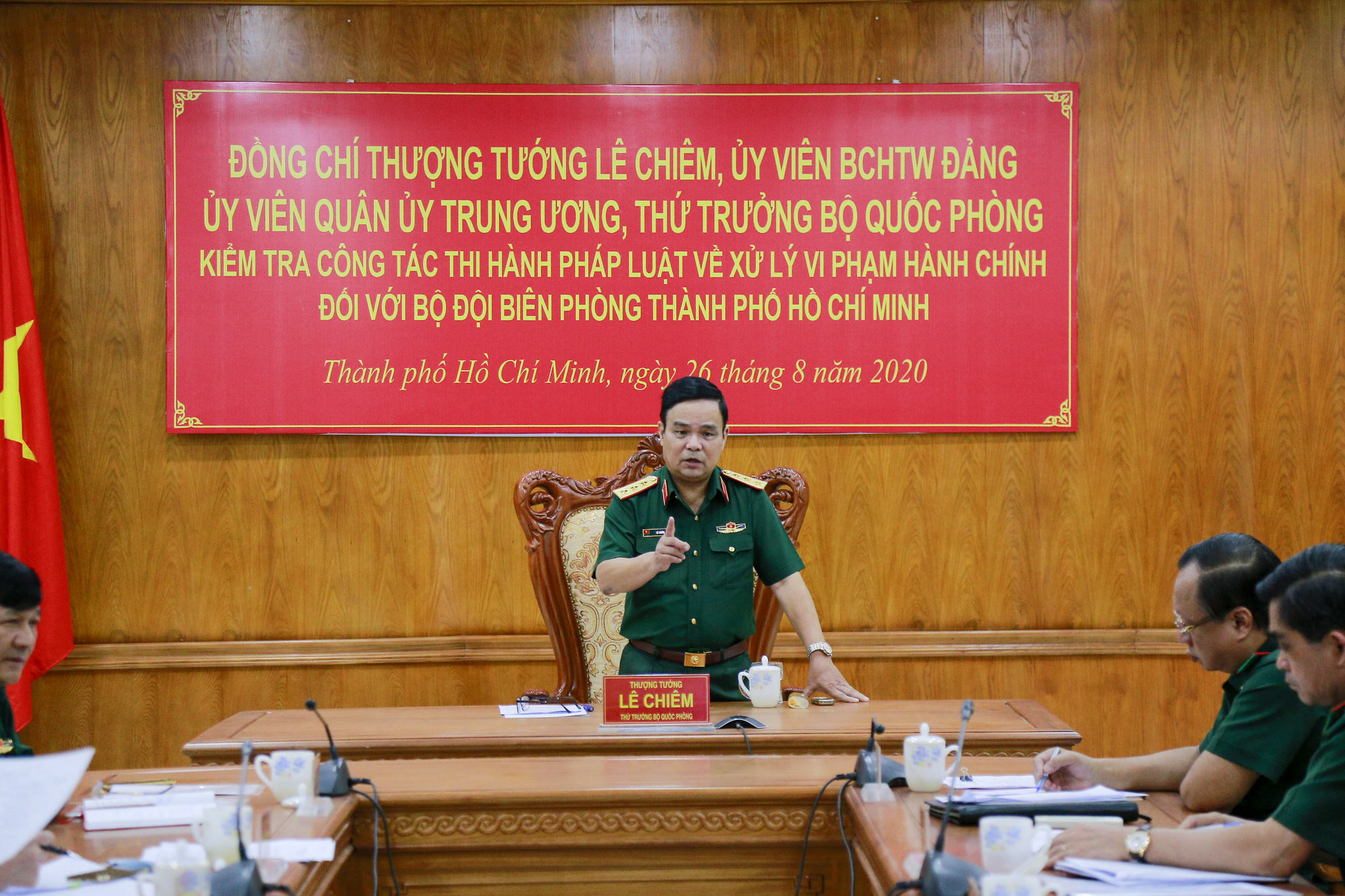 Bộ Quốc phòng kiểm tra công tác ở Bộ đội Biên phòng TP HCM