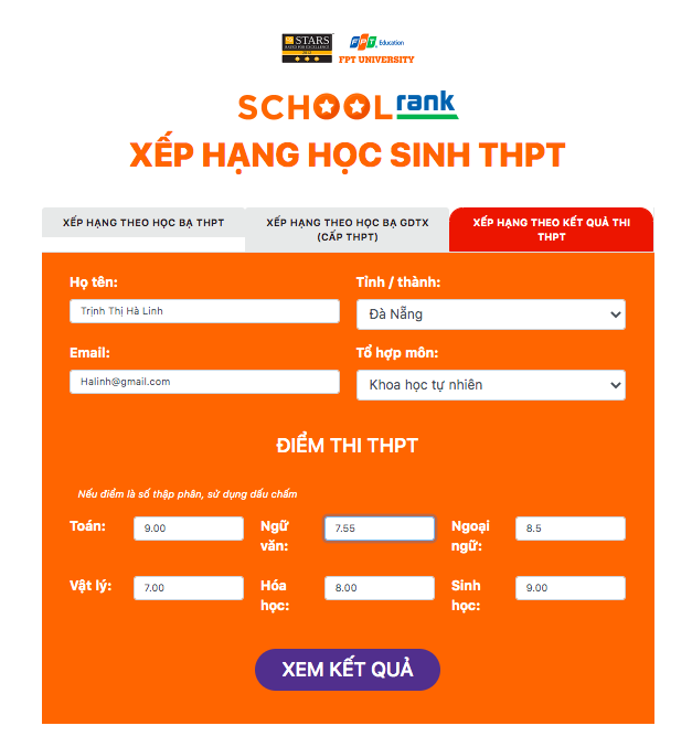 Trường ĐH FPT xét tuyển thí sinh Top 50 kỳ thi tốt nghiệp THPT