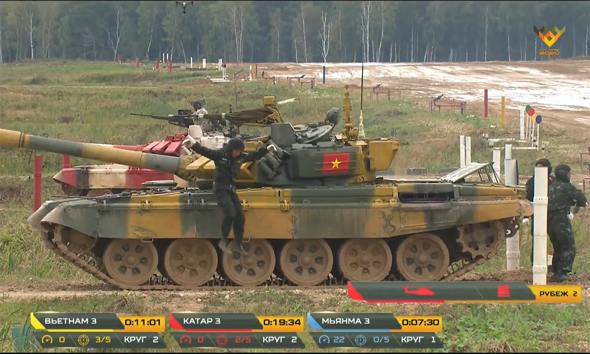 Tuyển xe tăng Việt Nam vào bán kết Army Games 2020