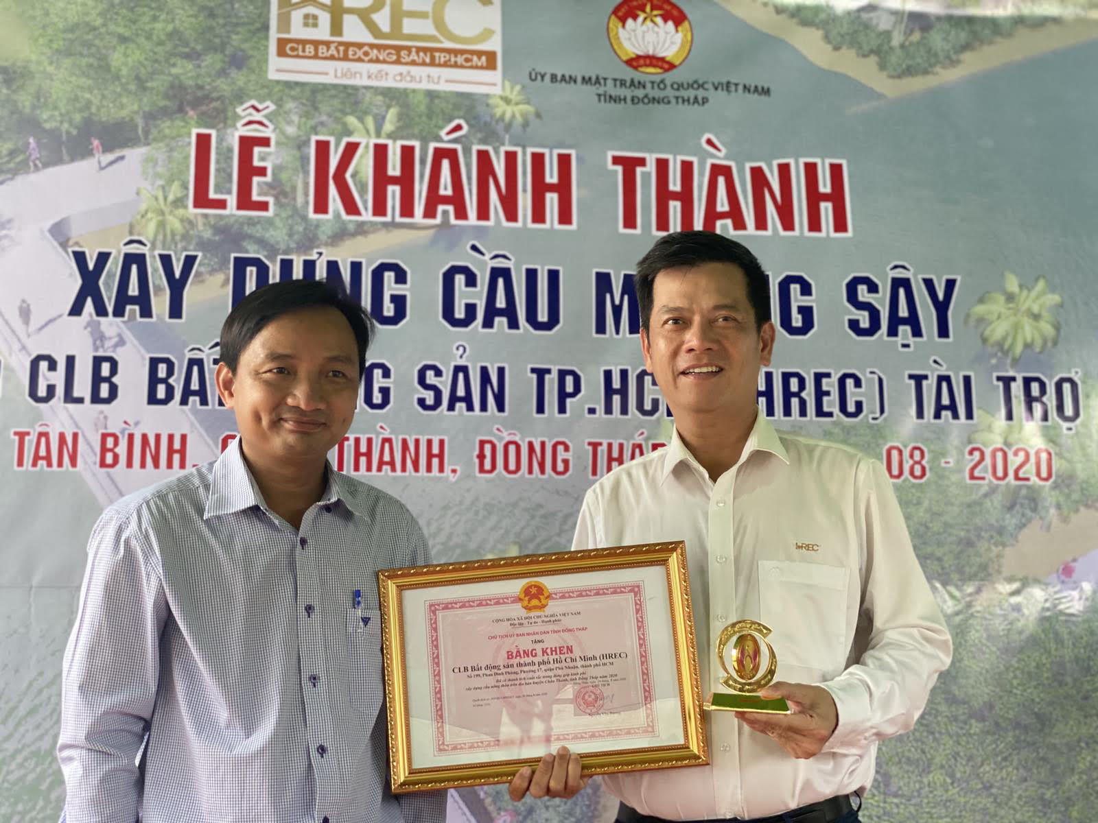 Kh&aacute;nh th&agrave;nh v&agrave; trao tặng c&ocirc;ng tr&igrave;nh cầu Mương Sậy, huyện Ch&acirc;u Th&agrave;nh, Đồng Th&aacute;p - Ảnh 2.