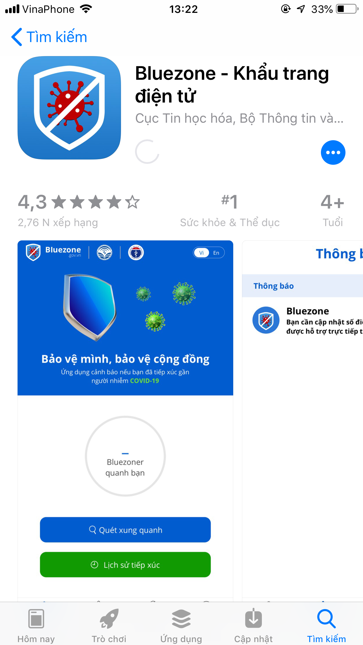 Khuyến nghị người d&acirc;n c&agrave;i ứng dụng Bluezone để cảnh b&aacute;o người mắc Covid-19 - Ảnh 1.