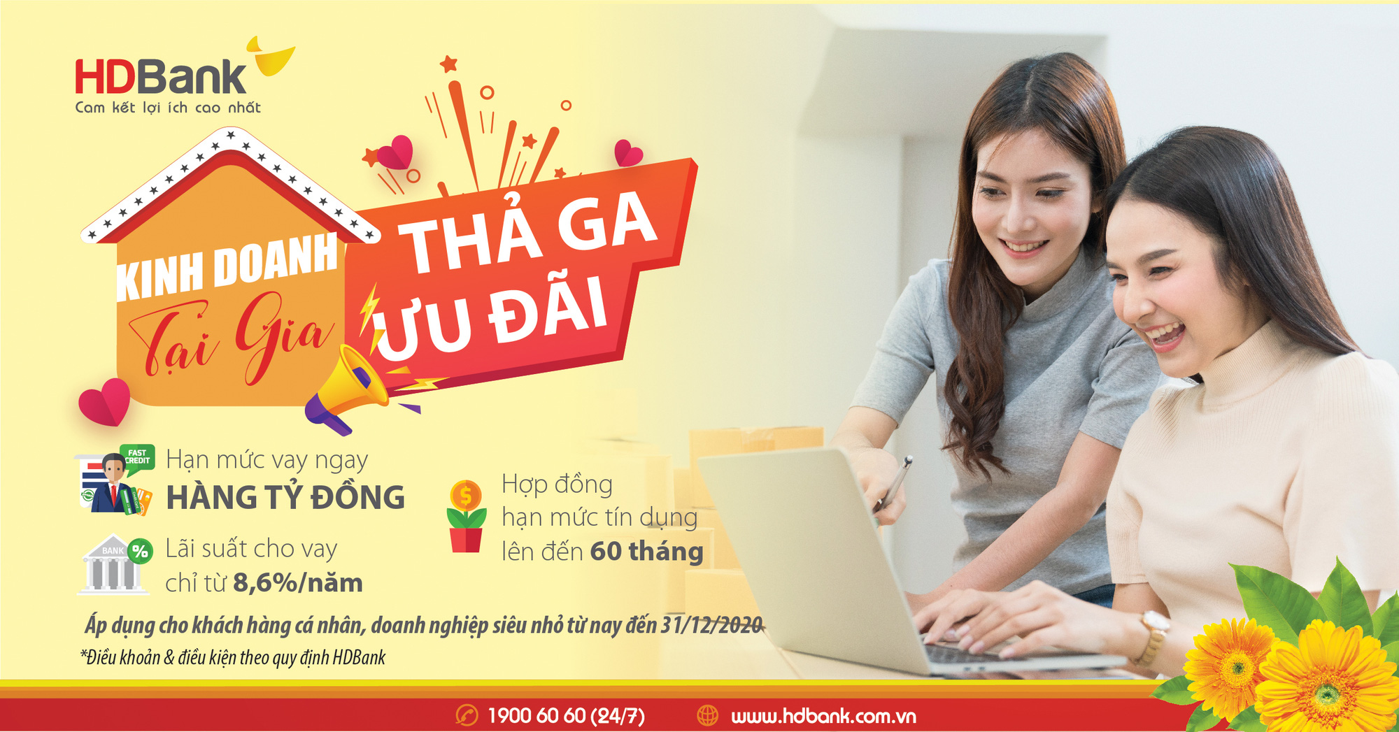 Kinh doanh tại gia, thả ga ưu đãi cùng HDBank - Ảnh 1.