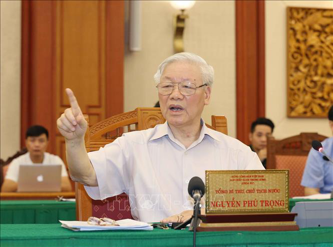 Tổng B&iacute; thư, Chủ tịch nước chủ tr&igrave; buổi l&agrave;m việc với Thường vụ Qu&acirc;n ủy Trung ương - Ảnh 7.